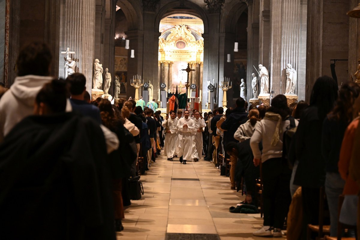 Messe des étudiants d'Île-de-France 2024. © Marie-Christine Bertin / Diocèse de Paris.