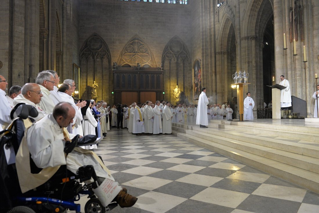 Homélie de Mgr Jérôme Beau, évêque auxiliaire de Paris. © Marie-Christine Bertin / Diocèse de Paris.