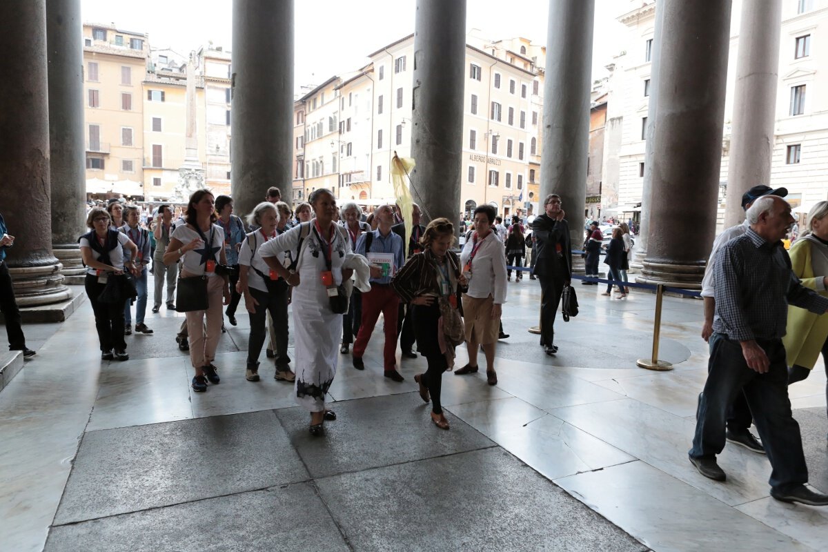 Découverte guidée de la Rome baroque. © Yannick Boschat / Diocèse de Paris.