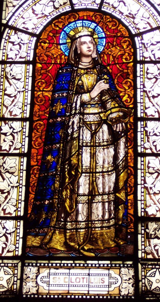 Vitrail de sainte Clotilde. © C. D. A. S.