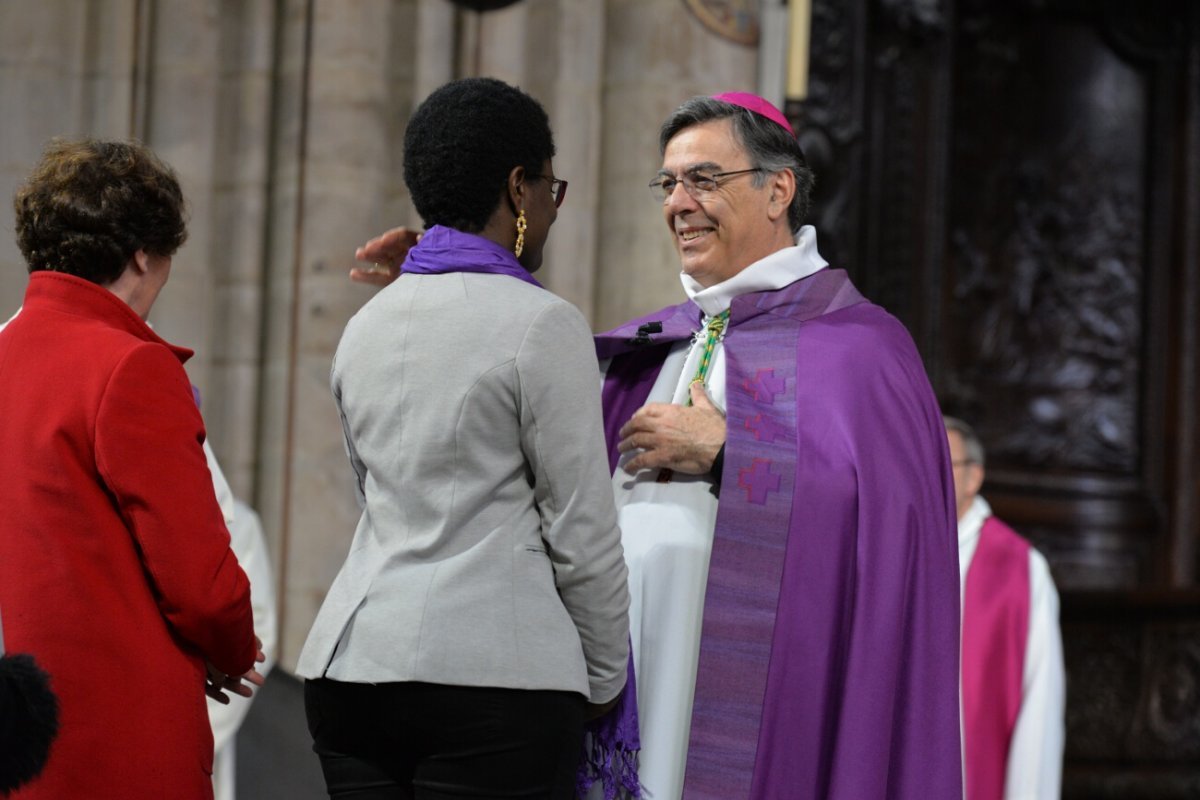 Appel décisif des catéchumènes, célébration de 15h. © Marie-Christine Bertin / Diocèse de Paris.