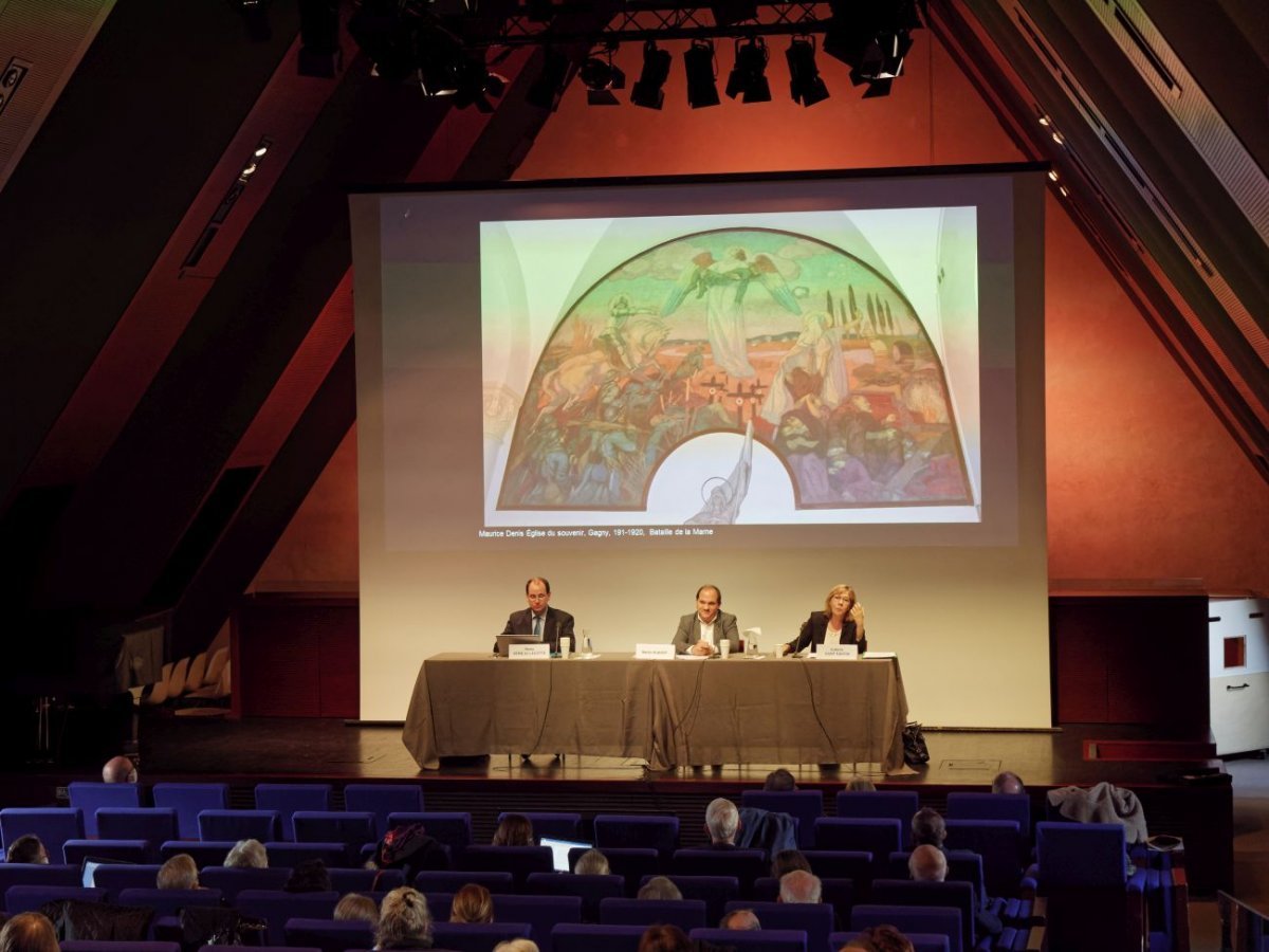 Colloque historique sur Geneviève. 5 novembre 2021, au Collège des Bernardins. © Yannick Boschat / Diocèse de Paris.