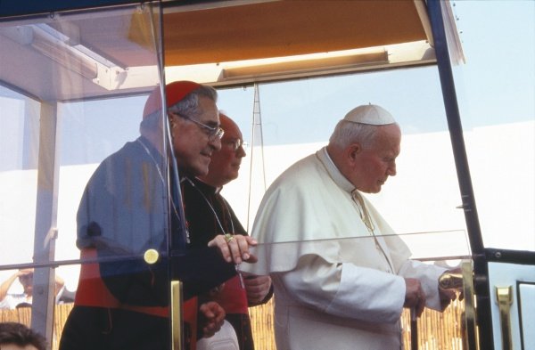 Jean-Paul II aux JMJ de 1997 à Paris. © Denis Metzinger.