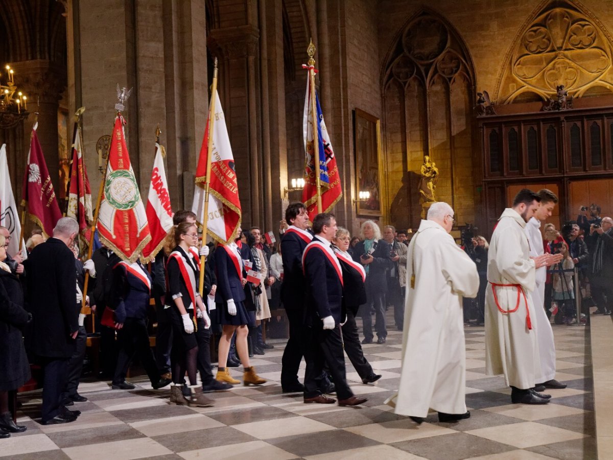 Messe pour le 100e anniversaire de l'indépendance de la Pologne. © Yannick Boschat / Diocèse de Paris.