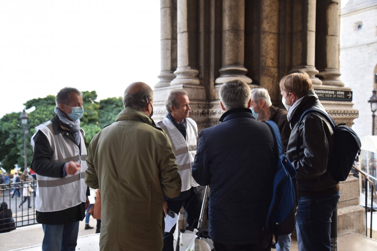 Montée jubilaire 2020 des pères de famille. © François-Régis Salefran / Marche Saint-Joseph.