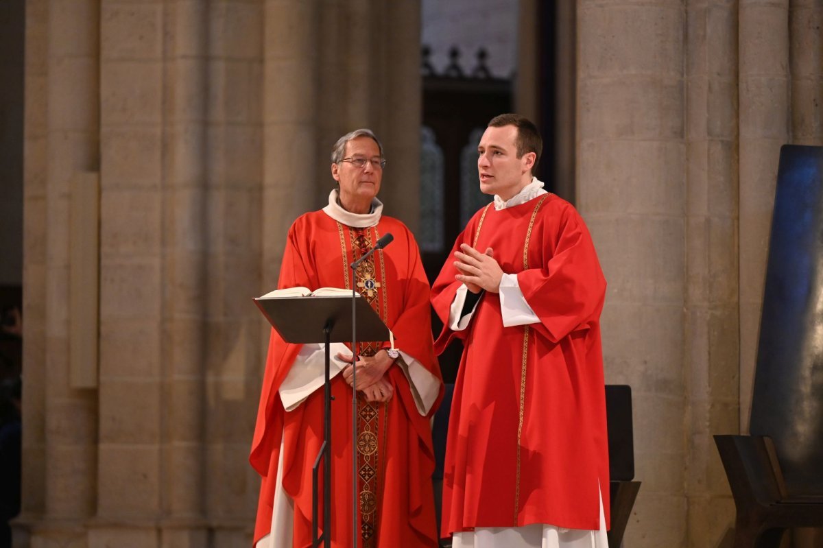 Rencontre des séminaristes d'Île-de-France 2025. Célébration de la messe. © Marie-Christine Bertin / Diocèse de Paris.