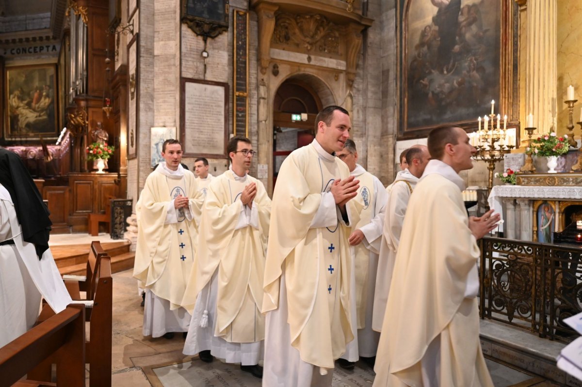 Messe des nouveaux prêtres à Notre-Dame des Victoires. © Marie-Christine Bertin / Diocèse de Paris.