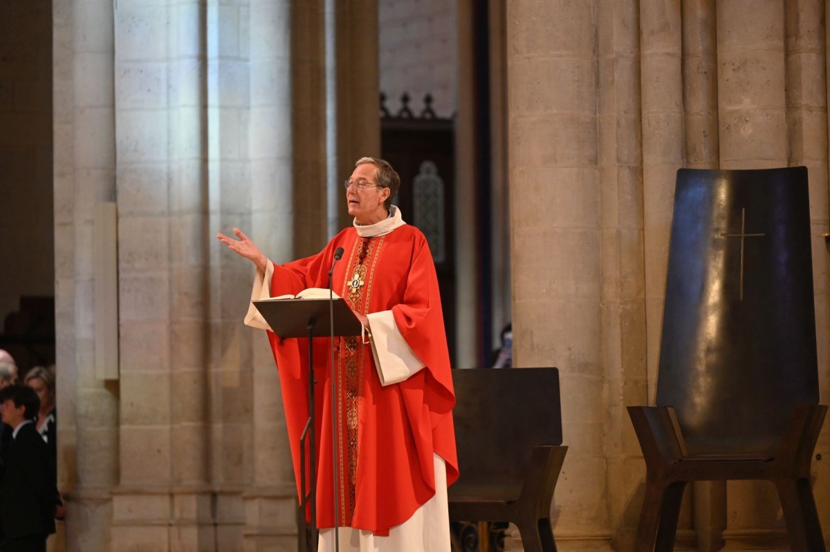 Rencontre des séminaristes d'Île-de-France 2025. Célébration de la messe. © Marie-Christine Bertin / Diocèse de Paris.