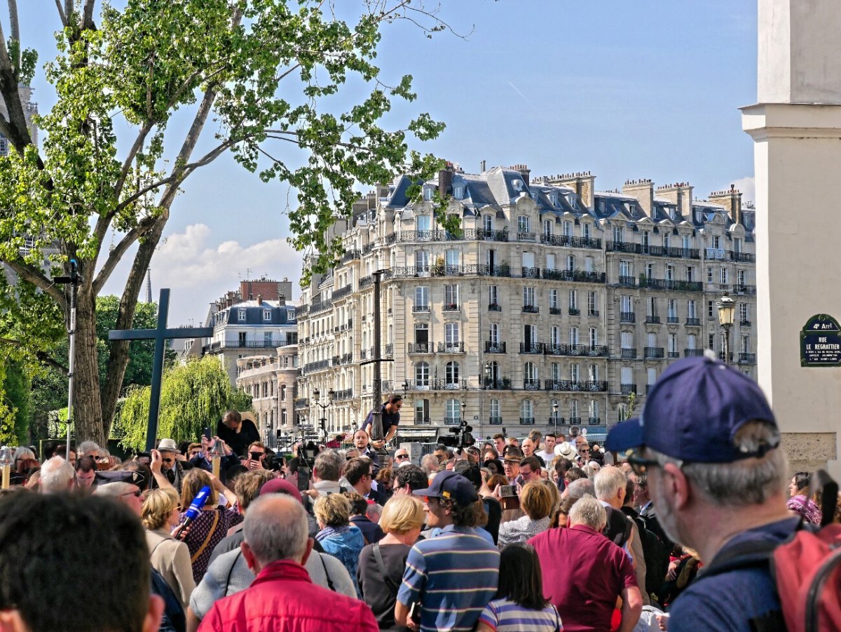 Chemin de croix de Notre-Dame de Paris. © Dominique Boschat / Diocèse de Paris.