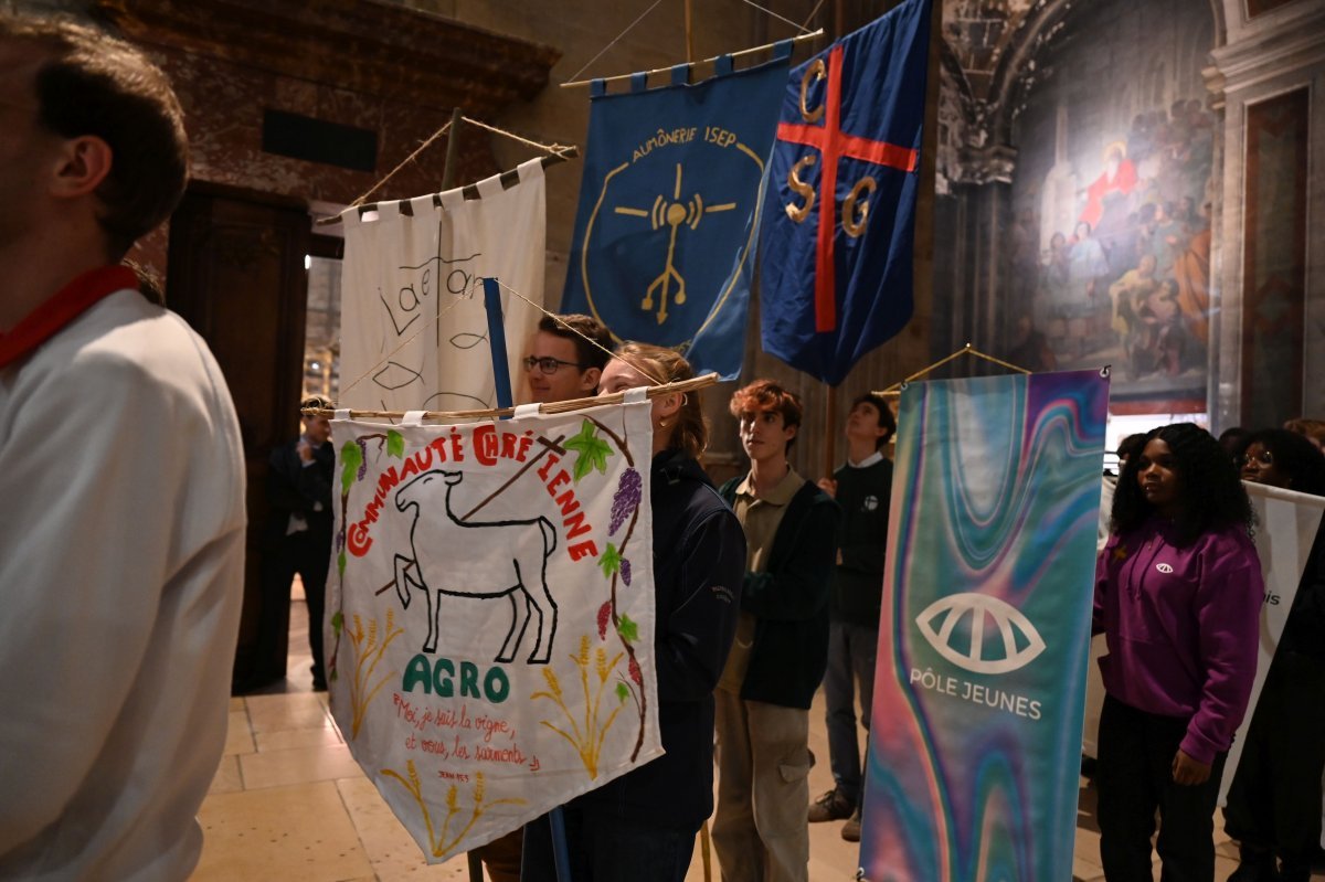 Messe des étudiants d'Île-de-France 2024. © Marie-Christine Bertin / Diocèse de Paris.