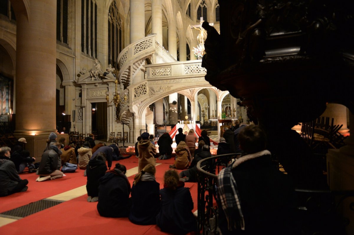 Soirée sainte Geneviève à Saint-Étienne du Mont (5e). © Marie Christine Bertin / Diocèse de Paris.