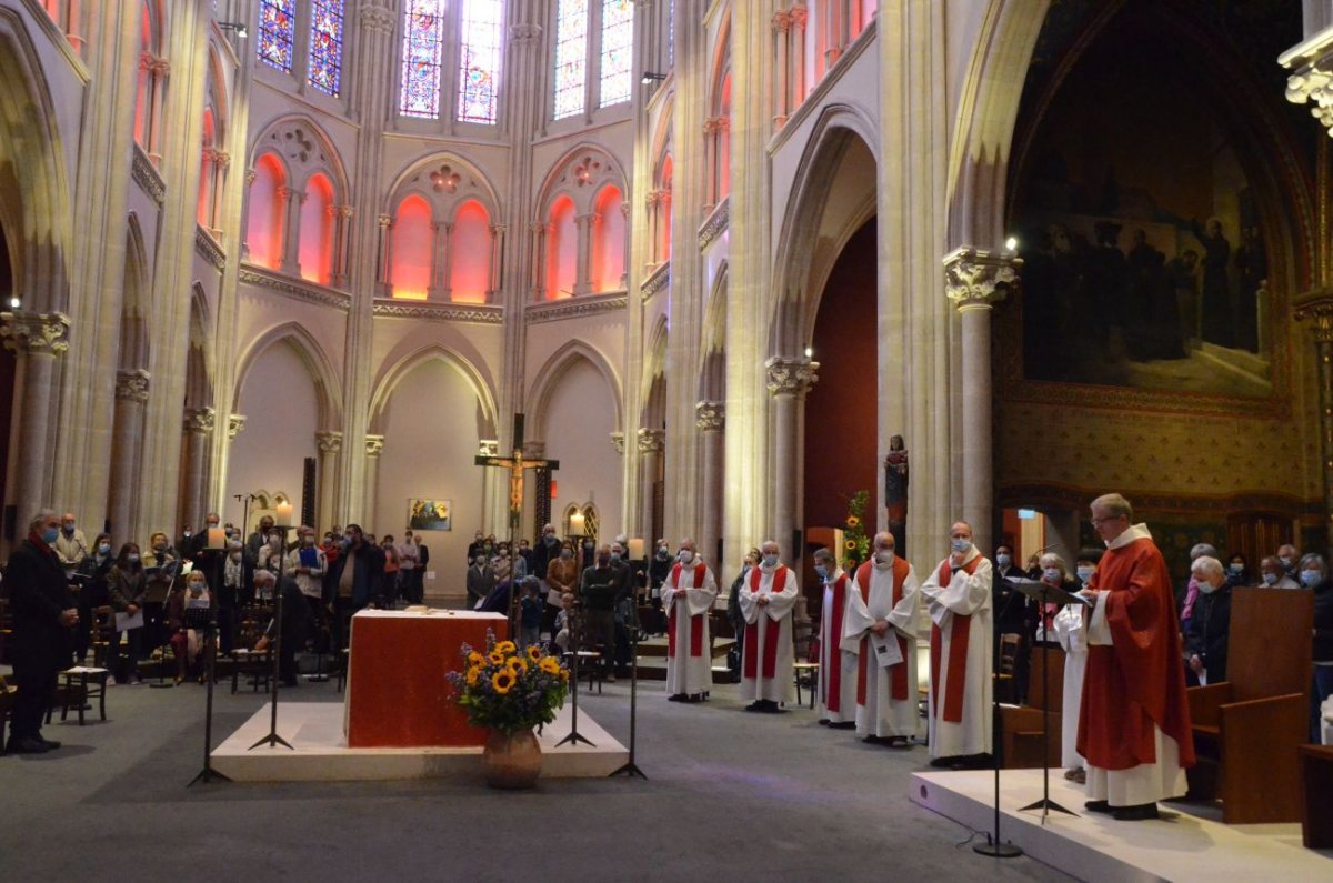 Hommage aux jésuites martyrs de la Commune de Paris en l'église (…). © Michel Pourny / Diocèse de Paris.