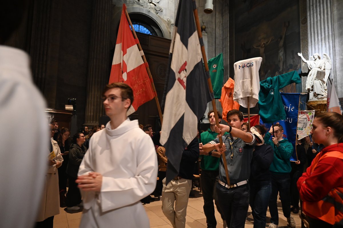 Messe des étudiants d'Île-de-France 2024. © Marie-Christine Bertin / Diocèse de Paris.