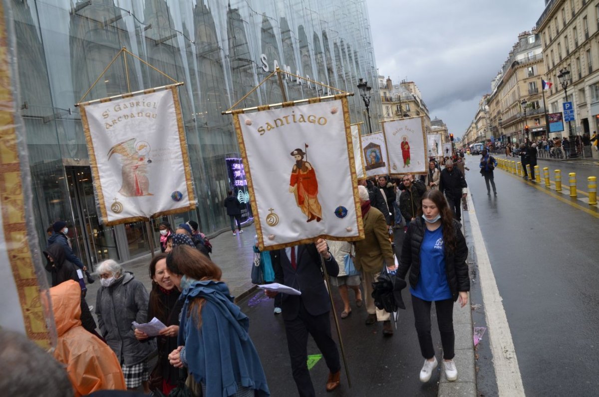 Procession de la Toussaint 2021. © Michel Pourny.