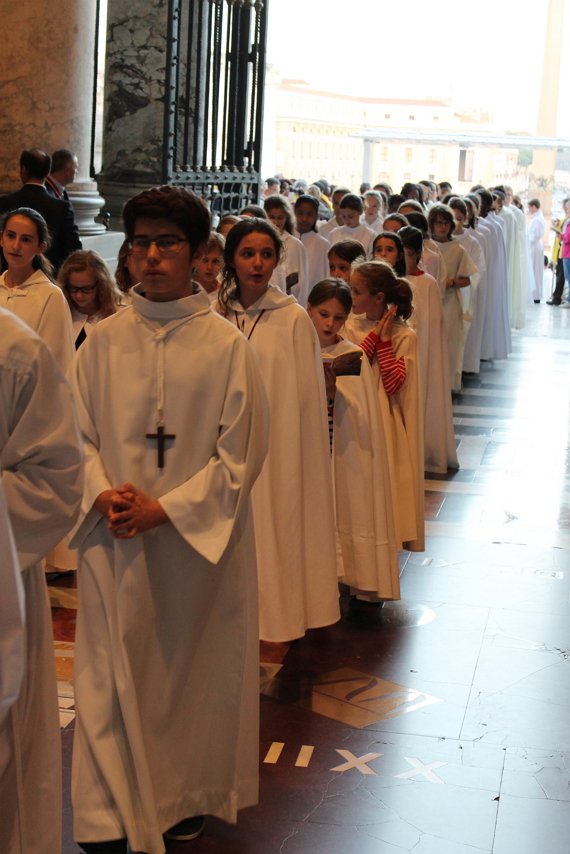 Messe à la Basilique Saint Pierre. © D.R.