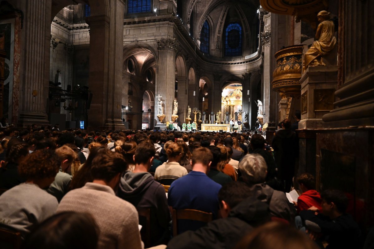 Messe des étudiants d'Île-de-France 2024. © Marie-Christine Bertin / Diocèse de Paris.