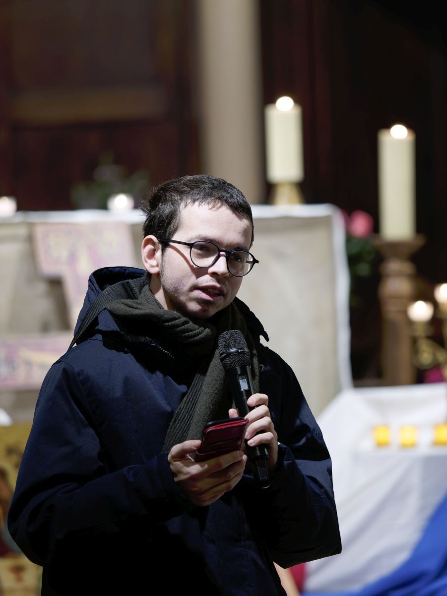 Prière du matin à l'Immaculée-Conception. © Yannick Boschat / Diocèse de Paris.