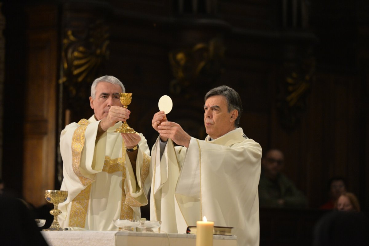 Solennité de Marie Mère de Dieu 2019 à Notre-Dame des Victoires. © Marie-Christine Bertin / Diocèse de Paris.