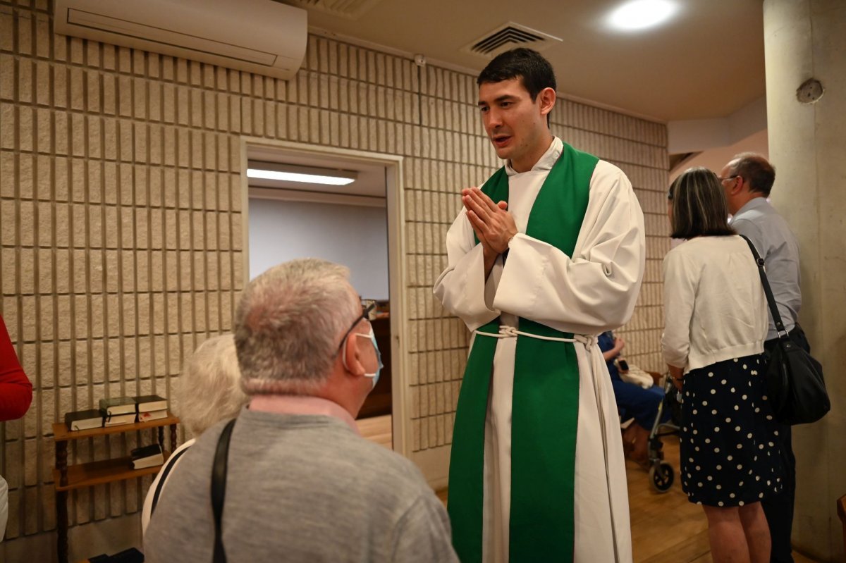 Messe des nouveaux prêtres à la Maison Marie-Thérèse. © Marie-Christine Bertin / Diocèse de Paris.