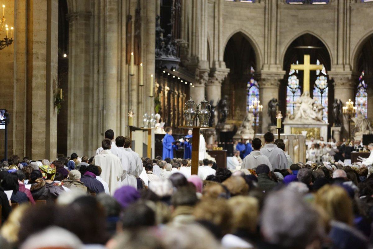 Liturgie de la Parole. © Yannick Boschat / Diocèse de Paris.