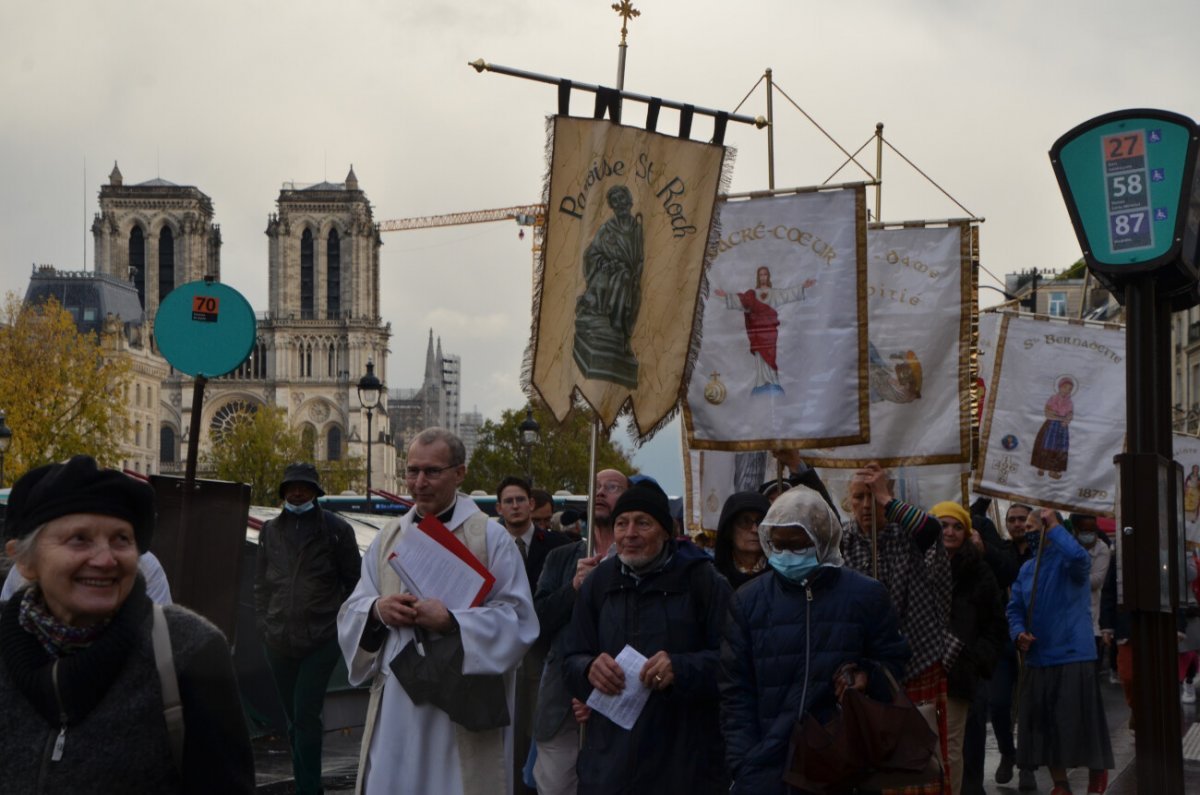 Procession de la Toussaint 2021. © Michel Pourny.