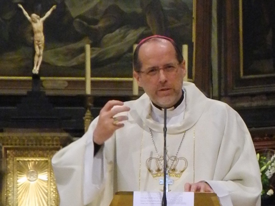 Homélie de Mgr Renauld de Dinechin, évêque auxiliaire de Paris. © Marie-Christine Bertin / Diocèse de Paris.