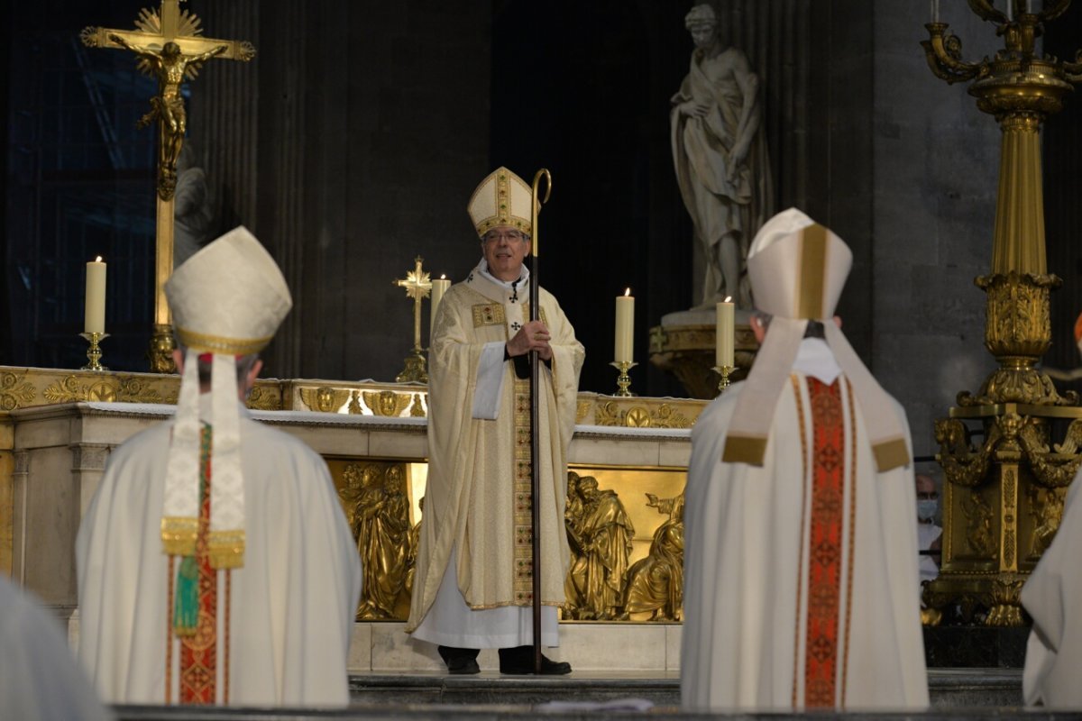 Messe chrismale 2021. © Marie-Christine Bertin / Diocèse de Paris.