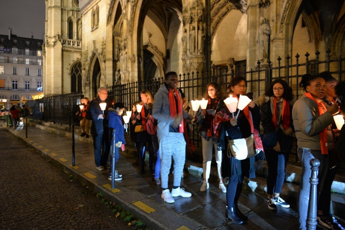 Rassemblement des jeunes confirmés en 2018. © Marie-Christine Bertin / Diocèse de Paris.