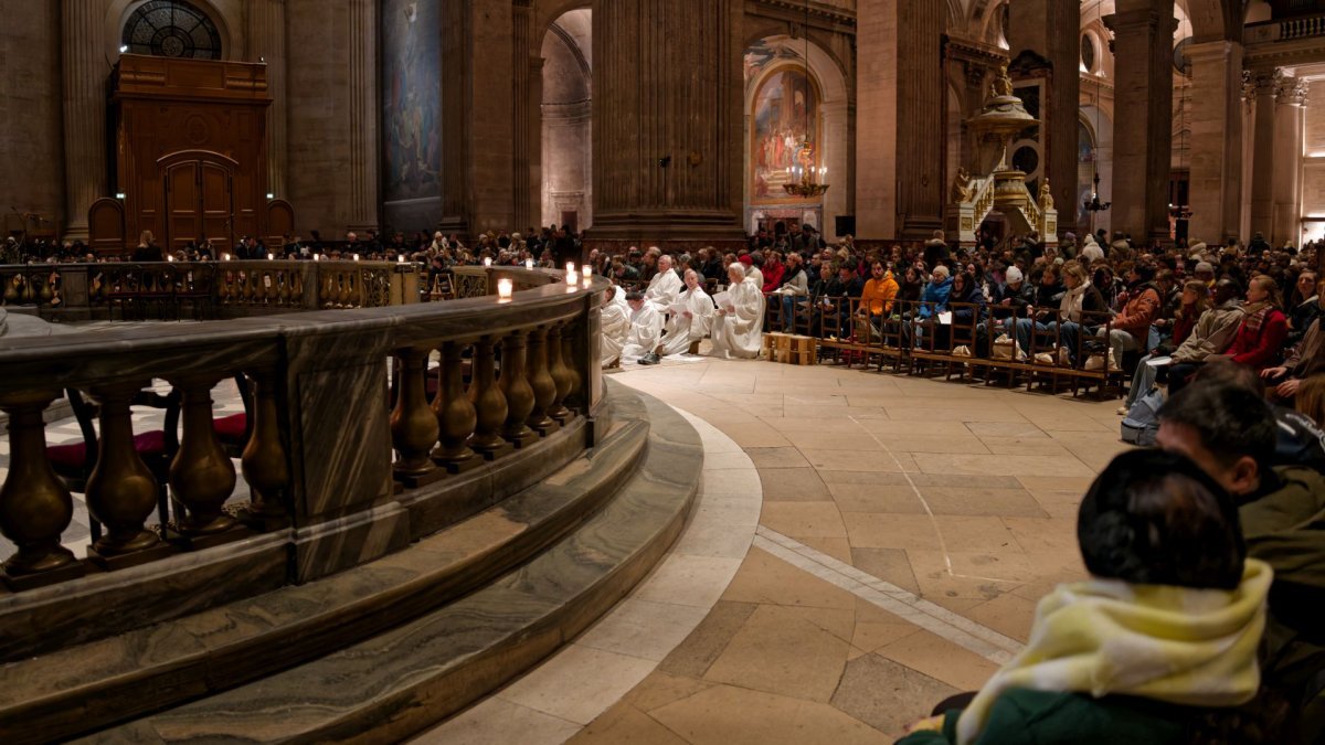 Prière du soir à Saint-Sulpice. © Yannick Boschat / Diocèse de Paris.