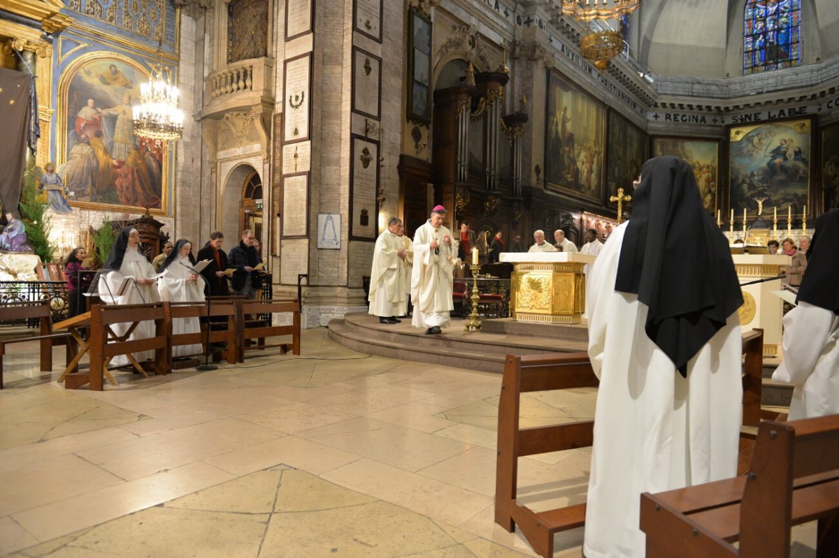 Solennité de Marie Mère de Dieu 2019 à Notre-Dame des Victoires. © Marie-Christine Bertin / Diocèse de Paris.