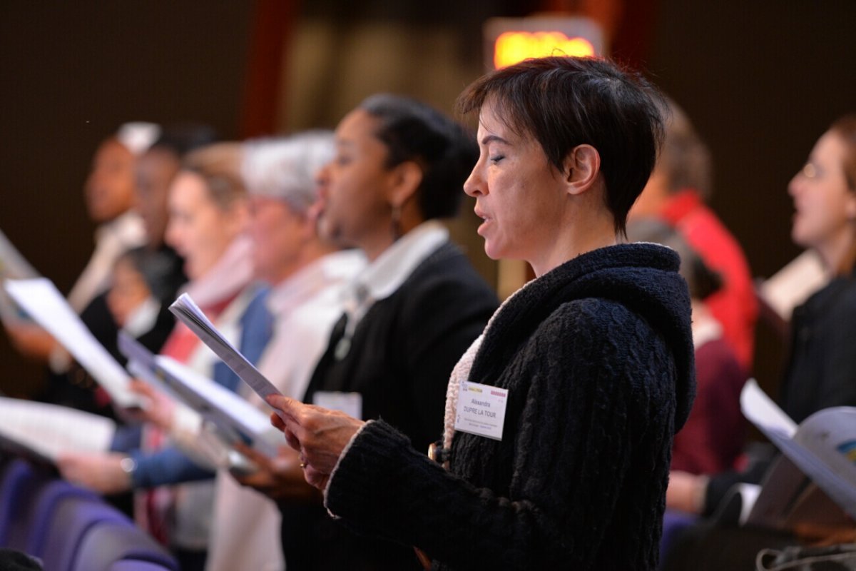 Rencontre diocésaine des acteurs musicaux de la liturgie. © Marie-Christine Bertin / Diocèse de Paris.