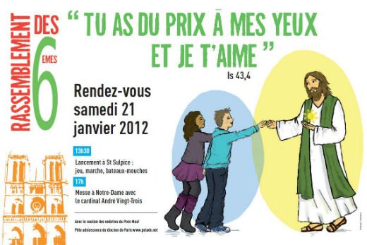 Affiche 2012 du Rassemblement des 6e. 