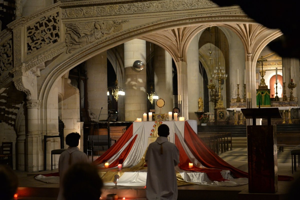 Soirée sainte Geneviève à Saint-Étienne du Mont (5e). © Marie Christine Bertin / Diocèse de Paris.