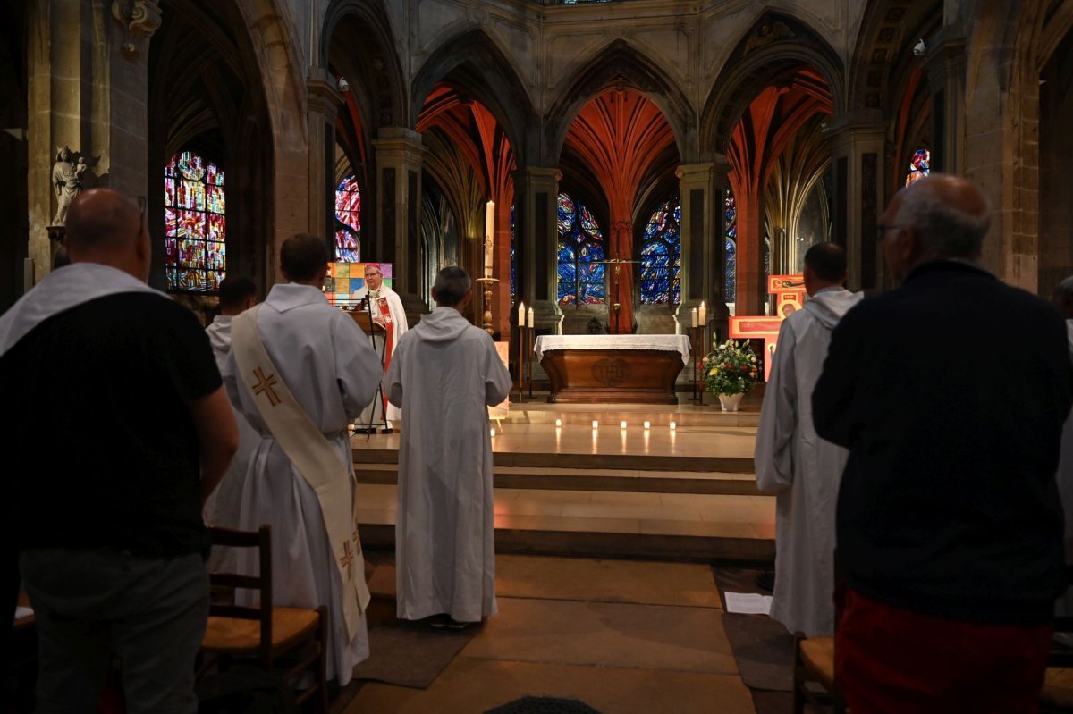 Catéchèse sur le sacrement de confirmation. Lundi 12 mai 2025. © Marie-Christine Bertin / Diocèse de Paris.