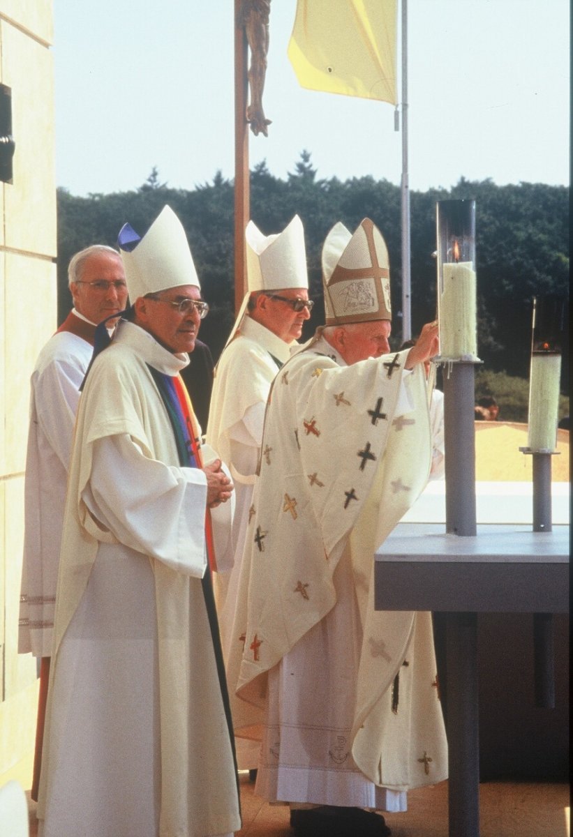 Lors des JMJ à Paris. En août 1997. 