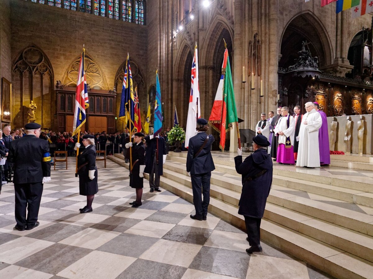 Célébration de commémoration du centenaire de l'armistice de la Grande (…). © Yannick Boschat / Diocèse de Paris.