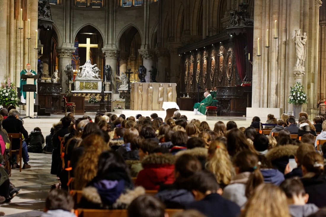 Homélie du cardinal André Vingt-Trois. © Yannick Boschat / Diocèse de Paris.