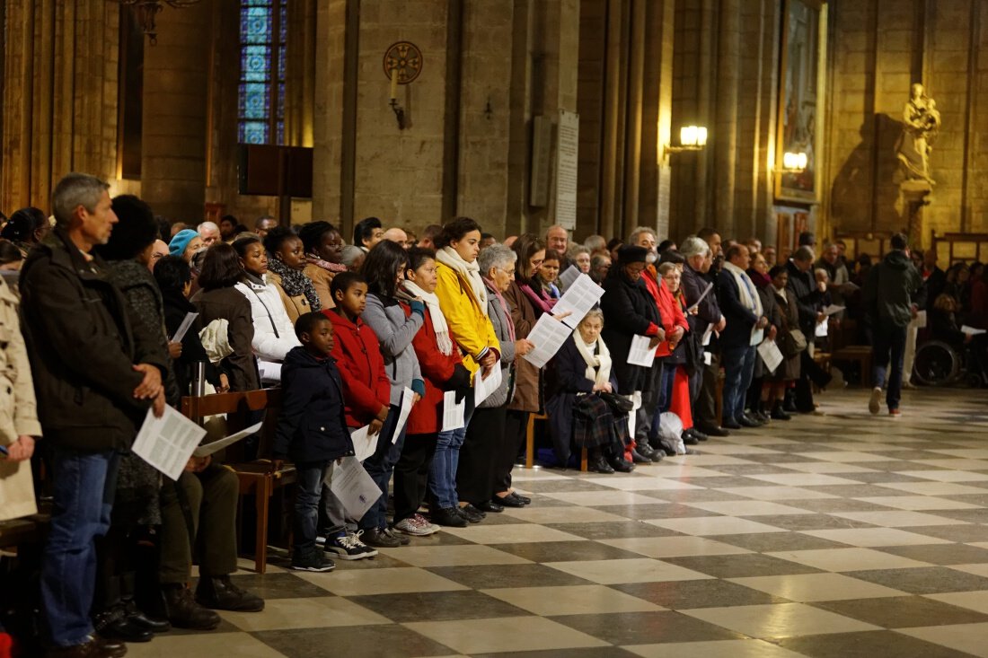 Messe d'action de grâce pour la canonisation des époux Martin. © Yannick Boschat / Diocèse de Paris.