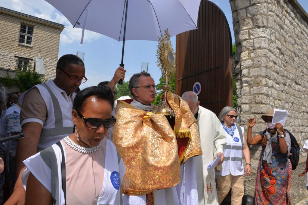 Procession de la Fête-Dieu. © Marie-Christine Bertin / Diocèse de Paris.