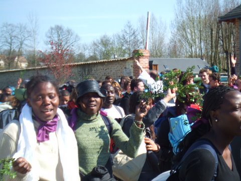 Pèlerinage des étudiants à Chartres 2007. © D. R..