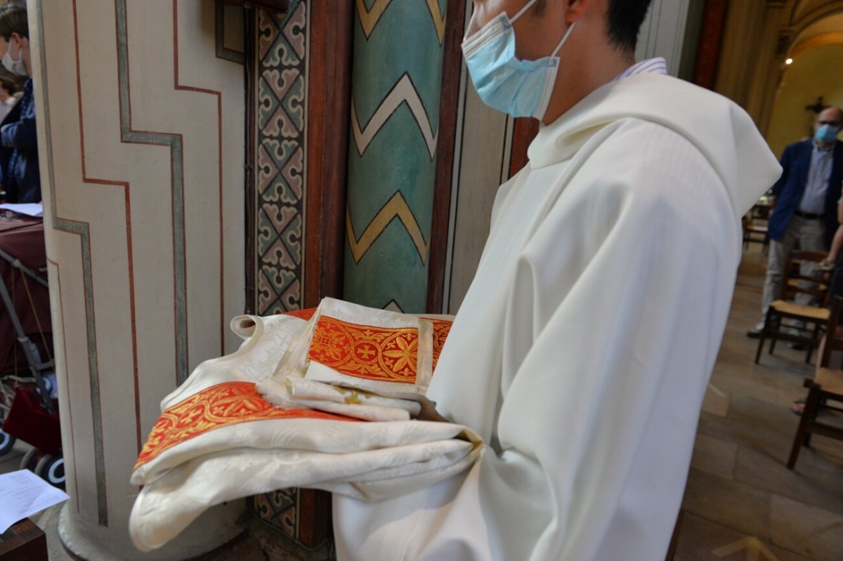 Ordinations diaconales en vue du sacerdoce 2020 à Saint-Germain des Prés (6e). © Marie-Christine Bertin / Diocèse de Paris.