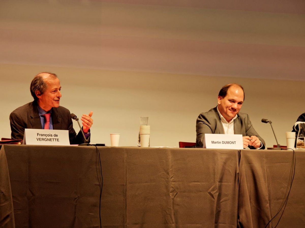 Colloque historique sur Geneviève. 5 novembre 2021, au Collège des Bernardins. © Yannick Boschat / Diocèse de Paris.