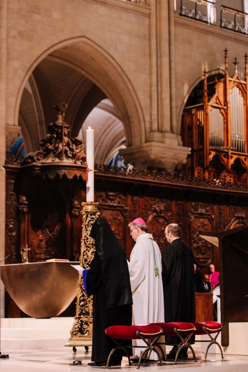 Célébration œcuménique du mystère de Pâques 2025. © Anh de France.