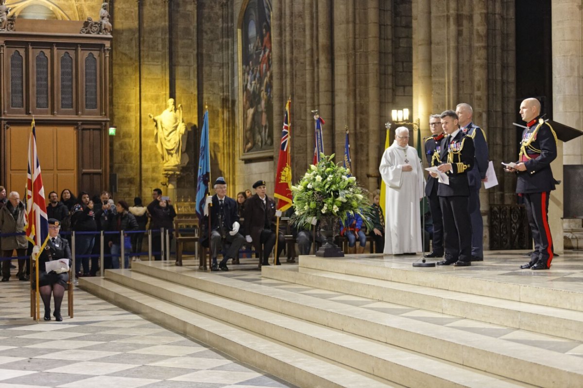 Célébration de commémoration du centenaire de l'armistice de la Grande (…). © Yannick Boschat / Diocèse de Paris.