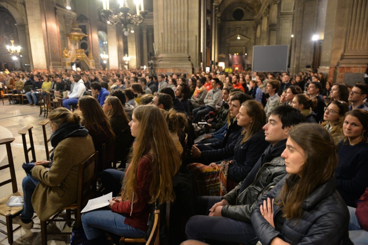 Messe des étudiants d'Île-de-France 2019. © Marie-Christine Bertin / Diocèse de Paris.