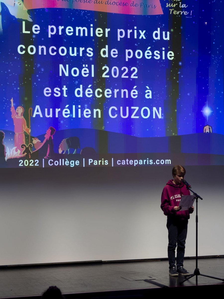 Concours de poésie 2022 : “Paix sur la Terre”. © Yannick Boschat / Diocèse de Paris.