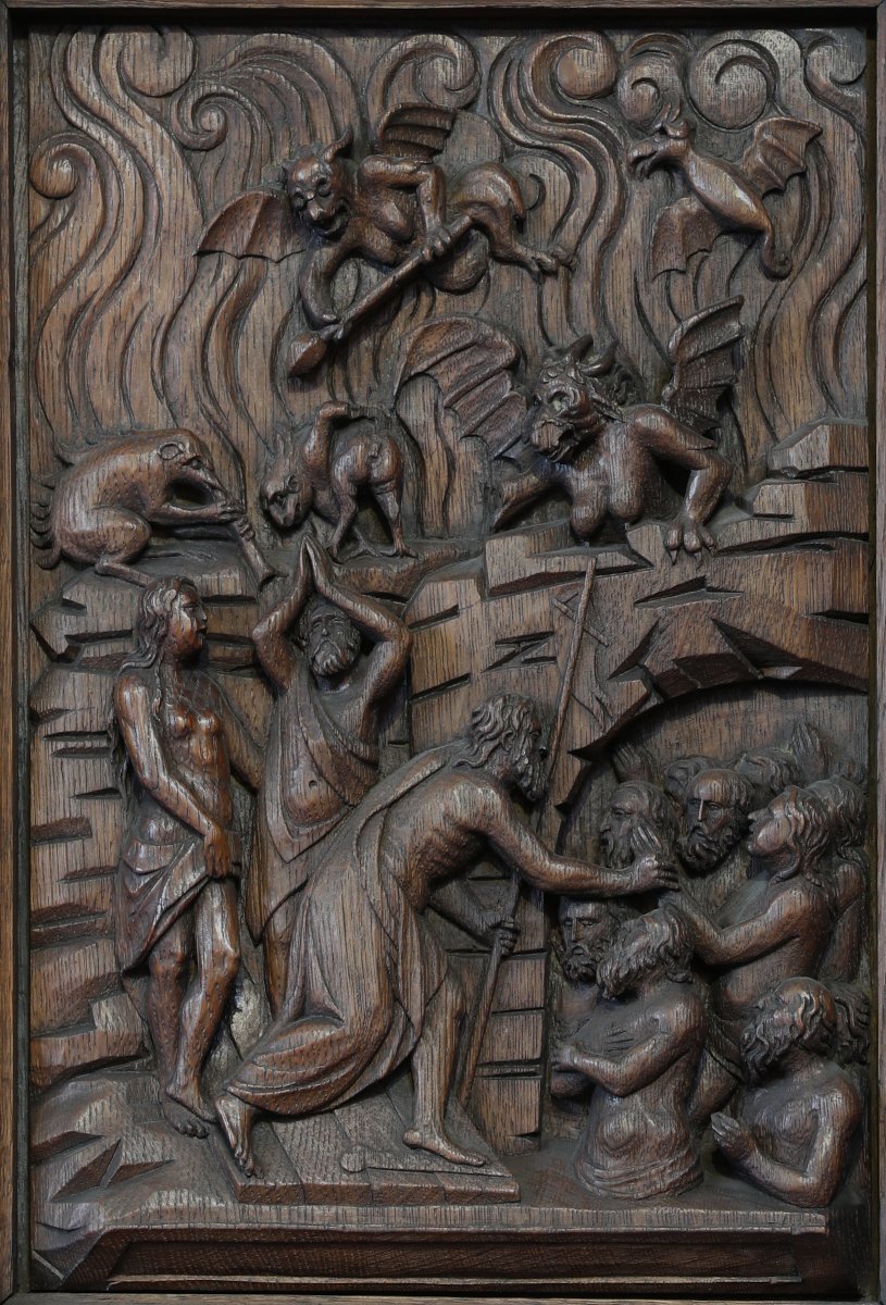 Descente aux limbes, bas-relief provenant de l'abbaye Saint-Vaast (…). © CDAS.