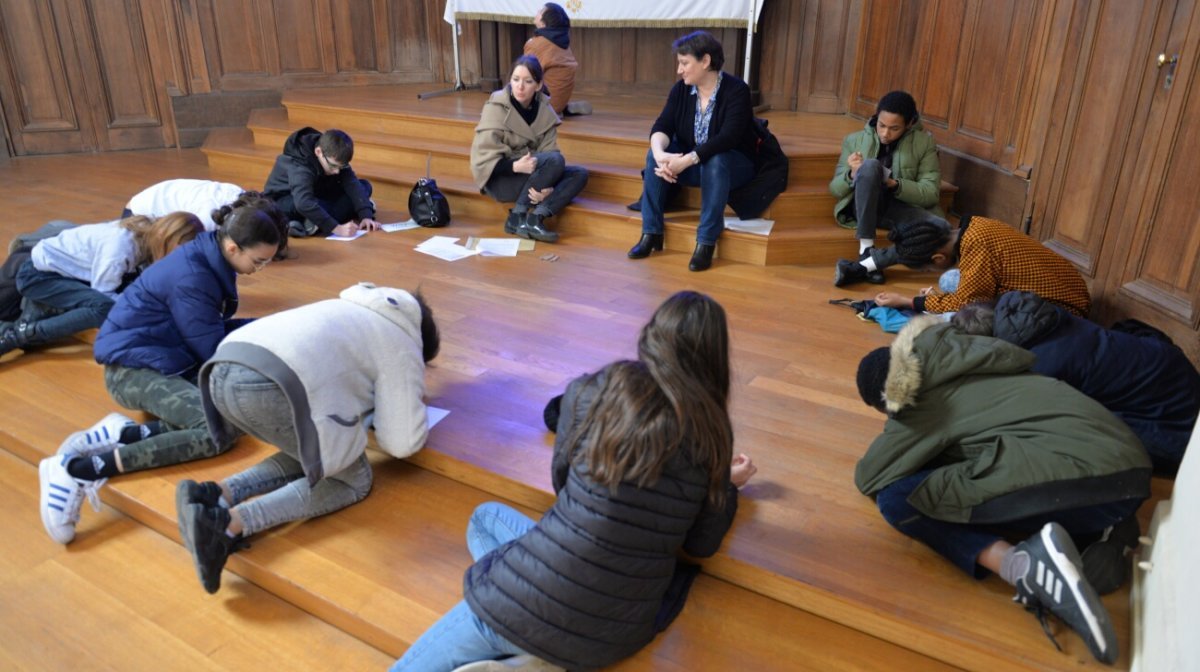 Appel décisif des jeunes catéchumènes 2019. © Marie-Christine Bertin / Diocèse de Paris.