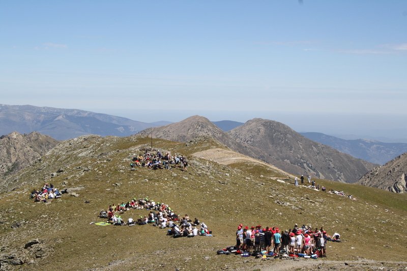 Pause déjeuner en haut du col Nou Creus 2800m d'altitude.. © Diocèse de Paris 