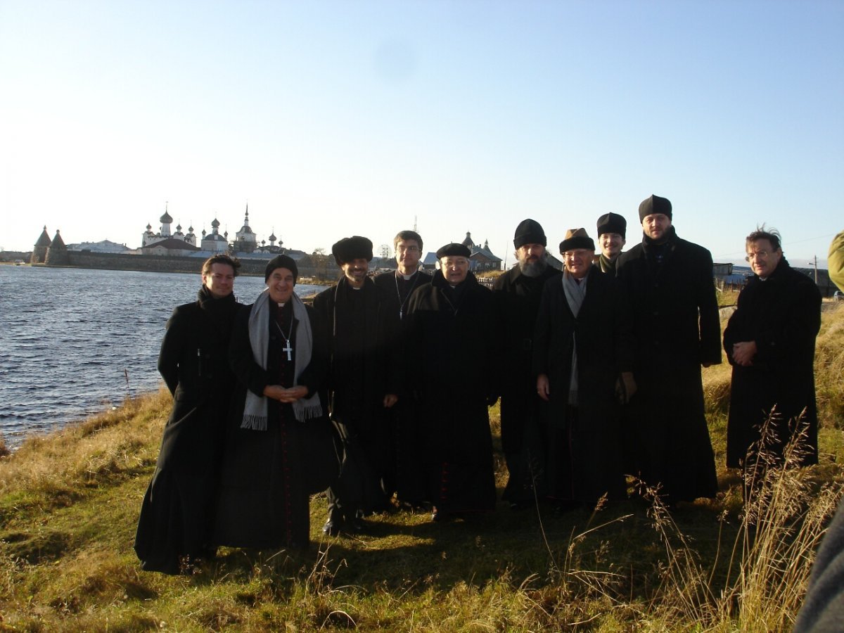 28 octobre 2008, voyage du cardinal André Vingt-Trois en Russie. © Père Stéphane Duteurtre.